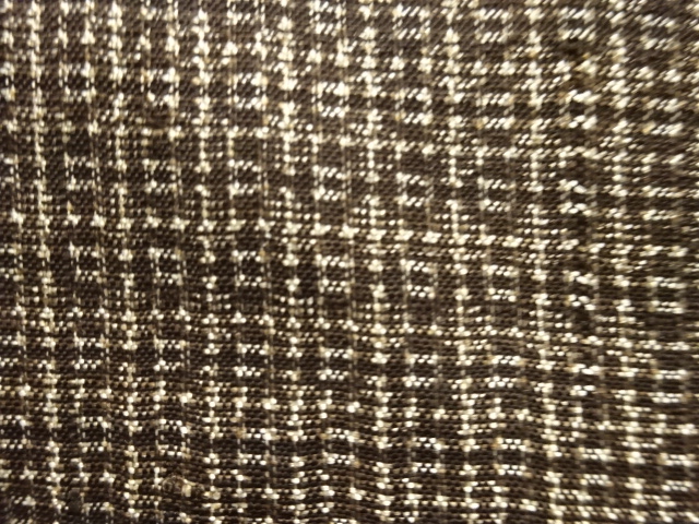 JAPANESE KIMONO / ANTIQUE MENS HAORI / SILK / DORO OSHIMA TSUMUGI